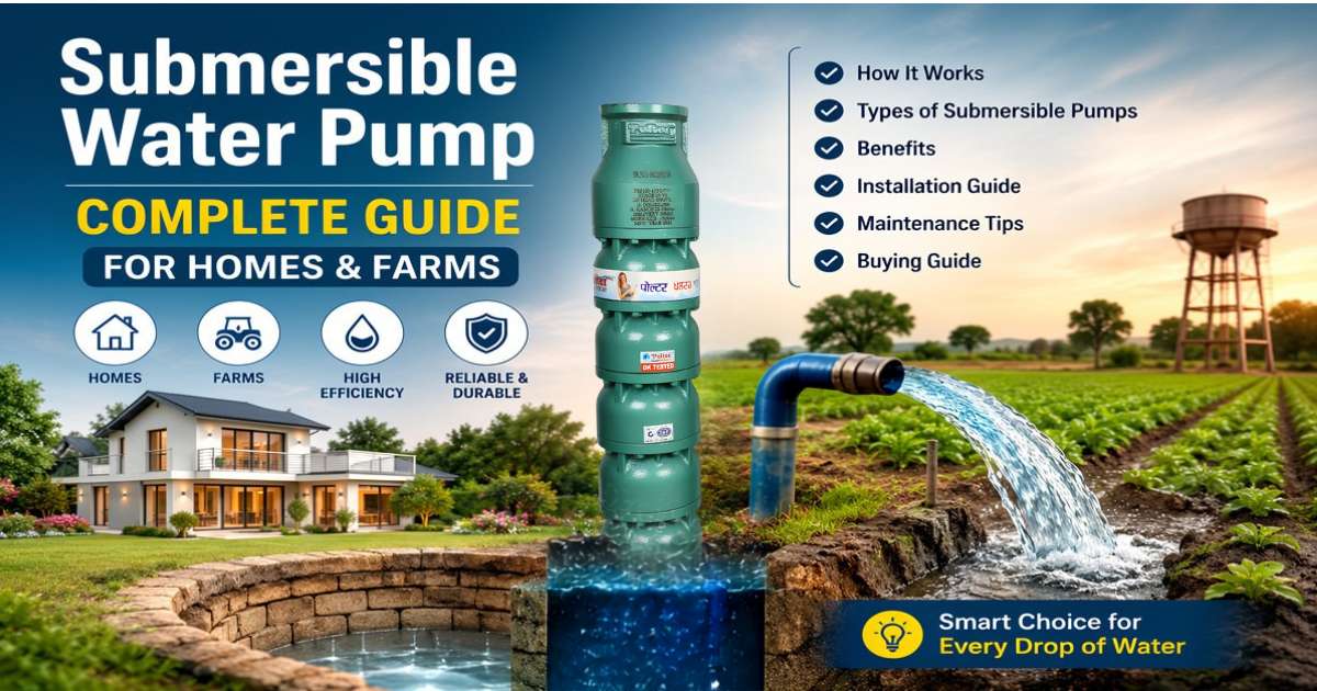 Submersible Water Pump — Complete Guide for Homes & Farms